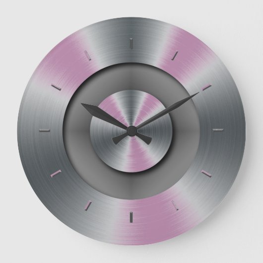 De blauwe Klok van de Muur van het Metaal van Faux (Voorkant)