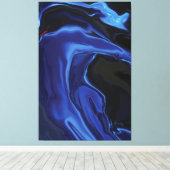 De blauwe kus canvas afdruk (Insitu (Houten vloer))