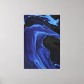 De blauwe kus canvas afdruk (Voorkant)