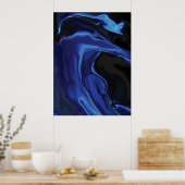 De blauwe kus poster (Keuken)