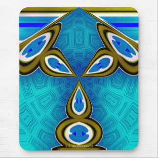 De Blauwe Lamp Mousepad van het konijntje Muismat