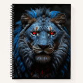 De blauwe leeuw notitieboek (Voorkant)