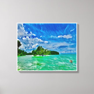 De Blauwe Lucht Canvas Afdruk