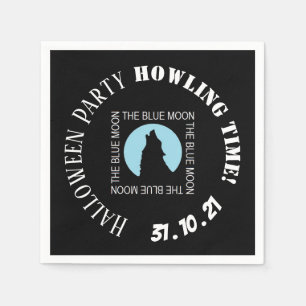 De blauwe maan, Halloween Party Napkin Servet