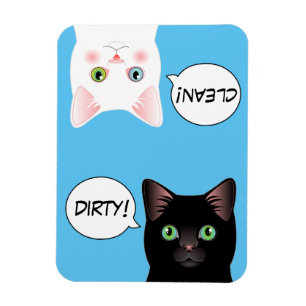 De blauwe Magneet van de Afwasmachine van de Kat