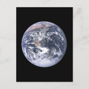 "De blauwe marmer" Aarde lijkt van Apollo 17 Briefkaart