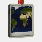 De blauwe marmer metalen ornament (Rechts)