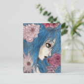 De blauwe nimf briefkaart (Staand voorkant)