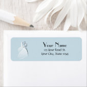 De blauwe Retro Dansers van het Huwelijk Etiket (Insitu)