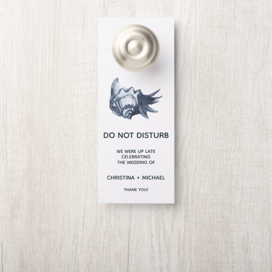 De blauwe schelp | Huwelijksgast (Op knop)