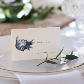 De blauwe schelp | Nautical Wedding table place