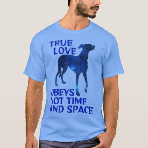 De blauwe Sterrennacht Sky Galaxy Greyhound T-shirt