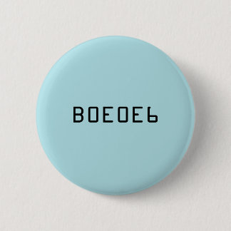 De Blauwe Stevige Kleur van het poeder met het Aan Ronde Button 5,7 Cm