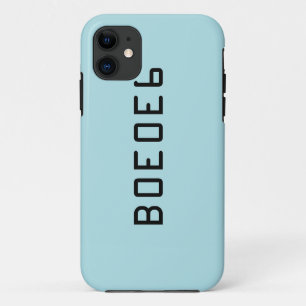 De Blauwe Stevige Kleur van het poeder met het iPhone 11 Hoesje