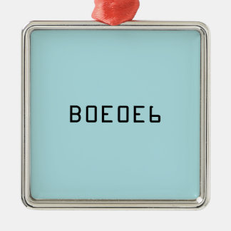 De Blauwe Stevige Kleur van het poeder met het Metalen Ornament