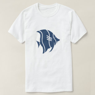 De blauwe T-shirt van Vissen