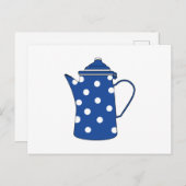 De blauwe theepot briefkaart (Voorkant / Achterkant)