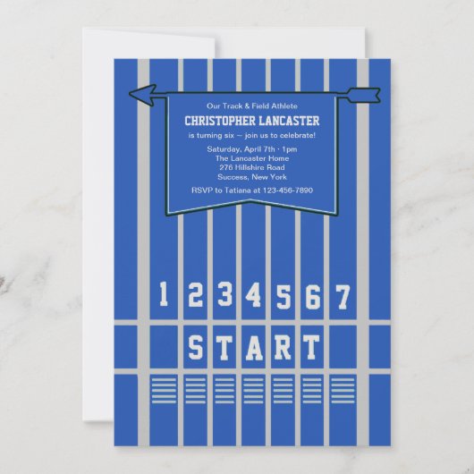 De Blauwe Uitnodiging van de Lijn van het Begin (Voorkant)