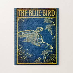 De blauwe vogel - boekomslag legpuzzel