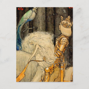 “De Blauwe Vogel” van John Bauer Briefkaart