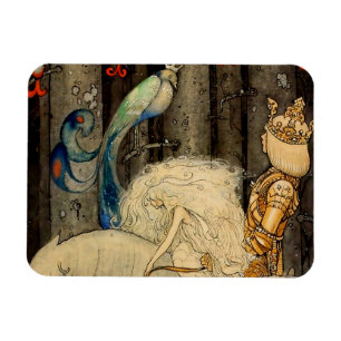 “De Blauwe Vogel” van John Bauer Magneet