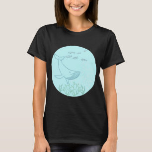 de blauwe walvis t-shirt