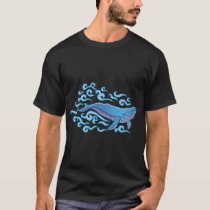 De blauwe walvis t-shirt