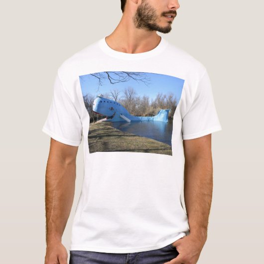 De blauwe walvis van Catoosa T-shirt (Voorkant)