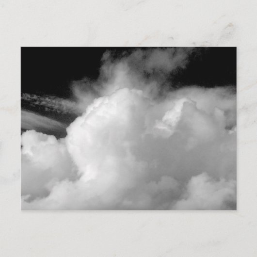 De blauwe Yonder Briefkaart (Voorkant)