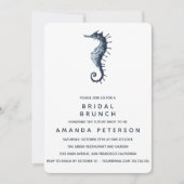 De blauwe zeehondenbridal Brunch Wedding Kaart (Voorkant)