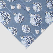De Blauwe & Zilveren Kerstmisbol Serie Design 15 Tissuepapier (Detail)