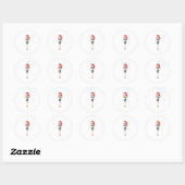 De blik ronde sticker (Vel)