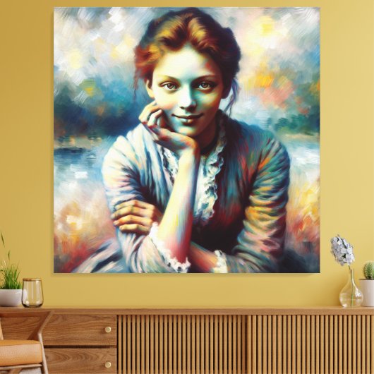 DE BLIK VAN BELA CANVAS AFDRUK (Insitu (Woonkamer))