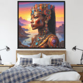 De blik van Cleopatra Canvas Afdruk (Insitu (Slaapkamer))