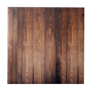 De blik van echt hout! tegeltje