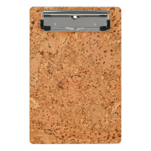 De blik van Macadamia Cork de Houten Korrel van Mini Klembord