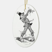 De Blikken Man Alice in Wonderland Keramisch Ornament (Links)