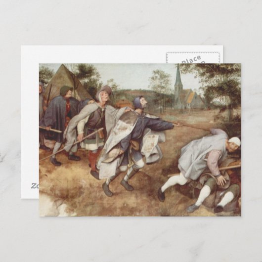 De blinde leider van het Blinde - 1568 Briefkaart (Voorkant / Achterkant)