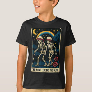 De blinde leidt de blinde Grappige Tarot Kaart Ske T-shirt