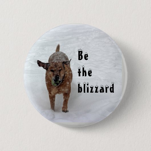 De blizzard ronde button 5,7 cm (Voorkant)