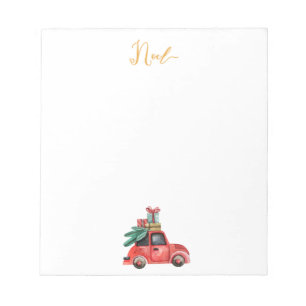 De Blocnote van Kerstmis van de Auto van de