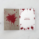 De bloedige Kaart van Halloween (Binnen)