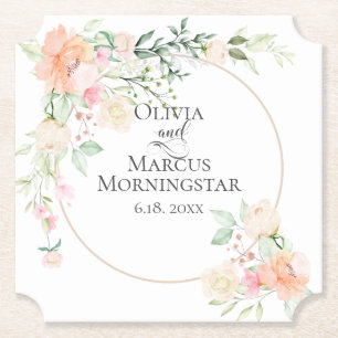 De Bloei en het Gebladerte van het Ivoor van het Kartonnen Onderzetters