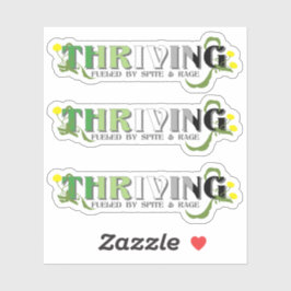 De bloeiende Aro Pride Sticker