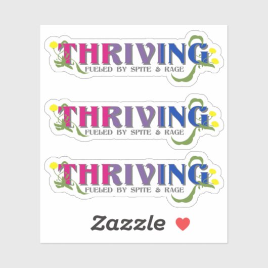 De bloeiende bi-trots sticker (Vel)