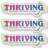 De bloeiende bi-trots sticker (Voorkant)