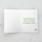 De bloeiende Bloem van het Hart - Vriendschap Kaart (Binnen)