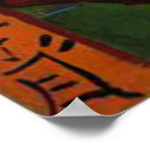 De bloeiende krottenboom poster (Hoek)