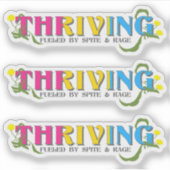 De bloeiende Pan Pride Sticker (Voorkant)