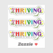 De bloeiende Rainbow Pride Sticker (Vel)